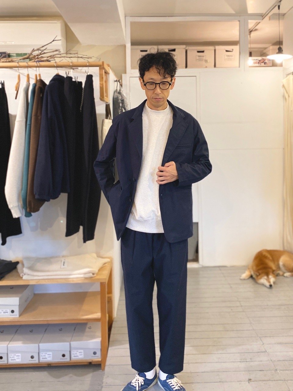 ジャックマン　ダークネイビー　XXL JACKMAN ジャックマン（ユニセックス）/ Back Nep Jacket
