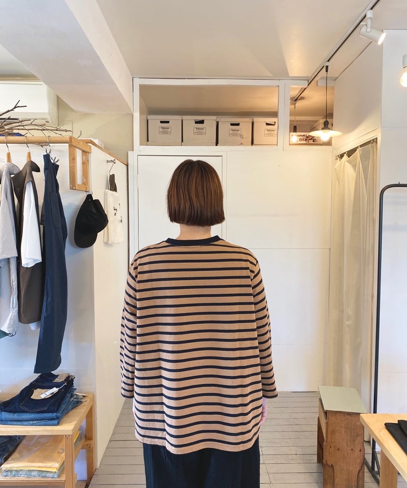 新品未開封☆maillot border  flair long-T ブラック maillot マイヨ（レディース） / hd border flair long-Tee