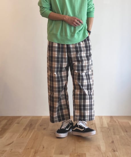 NAPRON ナプロン（ユニセックス）/ SAMUE MONPE サムエモンペ 【アイボリーチェック】