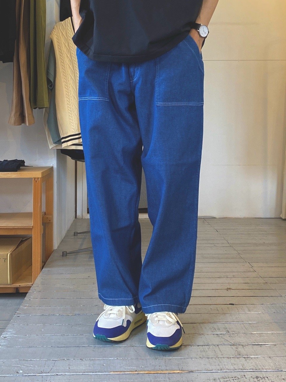 ハツキ HATSKI　Loose Tapered Utility Trouser Namu Shop - Hatski Loose Tapered Utility Trouser - Olive