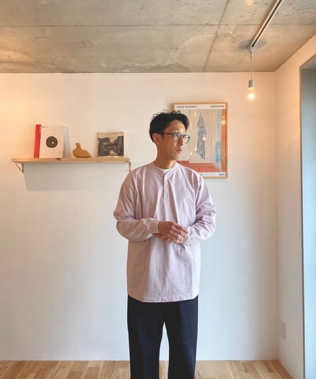 Ohh! オー！（ユニセックス）/ HENLY NECK L/S TEE ヘンリーネック長袖Ｔ【アイボリー】
