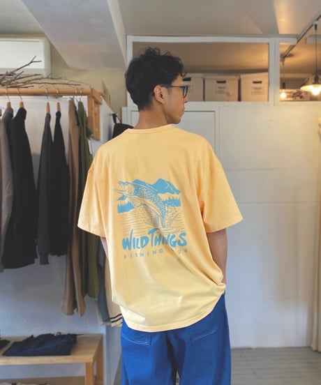 WILD THINGS ワイルドシングス（ユニセックス）/ PIKE FISHING TEE パイクフィッシングTEE 【ペールイエロー】