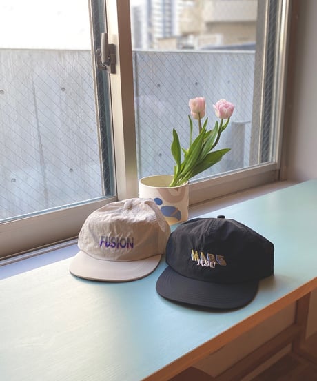 SUBLIMEROE （ユニセックス） / NYLON EMB 5PNANEL CAP ナイロン刺繍ロゴキャップ【ブラック】