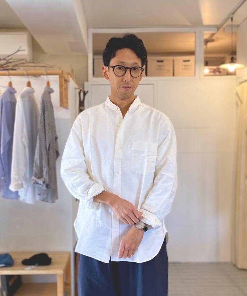 新品未使用　マイヨ　リネンシャツTee maillot マイヨ（ユニセックス） / 【新型】SUNSET NEW STAND COL