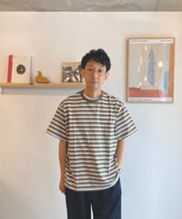 NECESSARY OR UNNECESSARY (NOUN) ナウン  /　BORDER 'C'　【オリーブ】