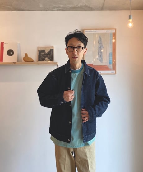 HATSKI ハツキ（ユニセックス） /  1Pocket Denim Jacket 1ポケットデニムジャケット  23FW002【ワンウォッシュ】