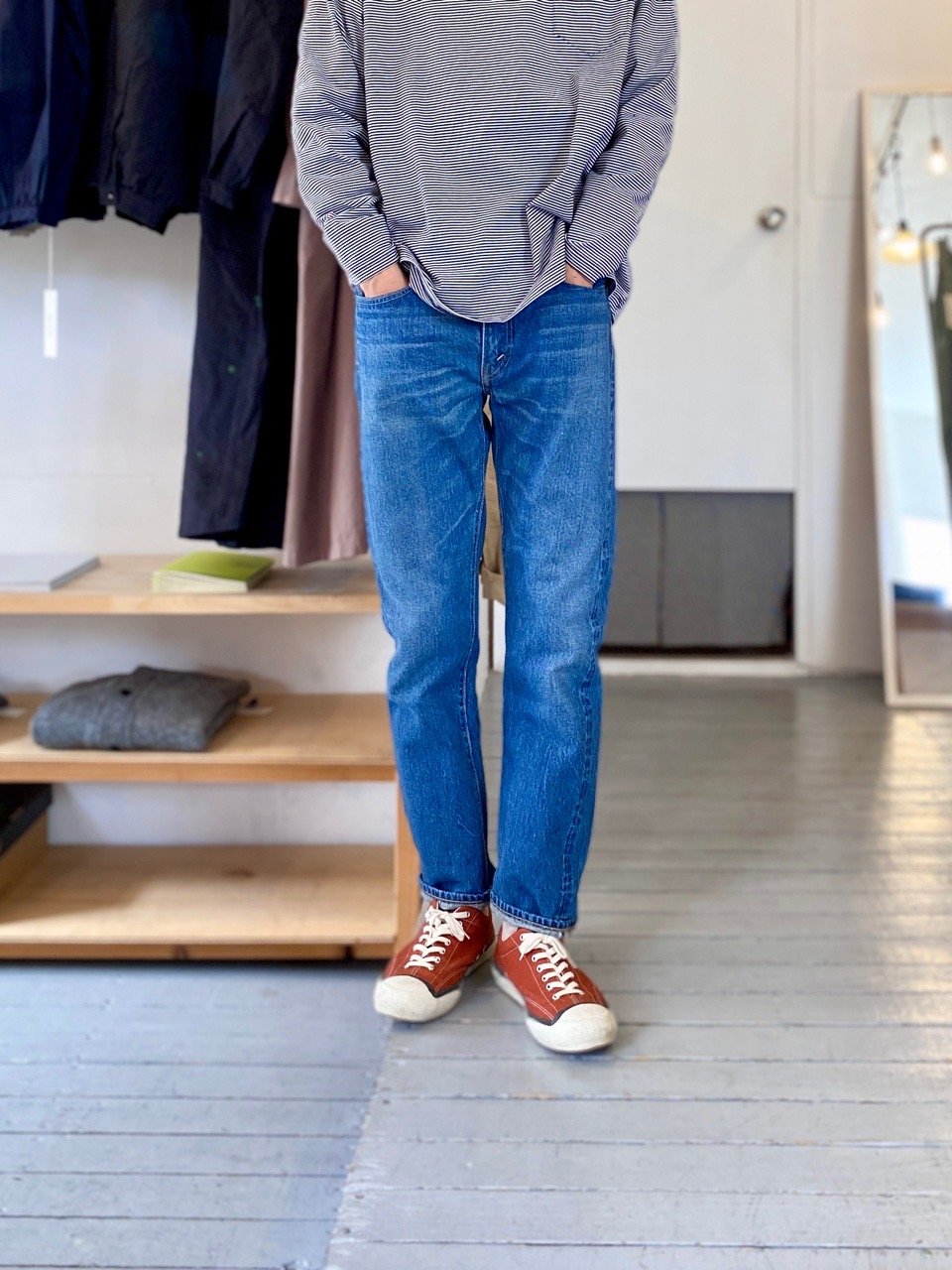 orslow オアスロウ　デニムパンツ　107 色:ライトブルー サイズ:2 orslow/オアスロウ 107 IVY FIT JEANS -Denim 2 year wash-