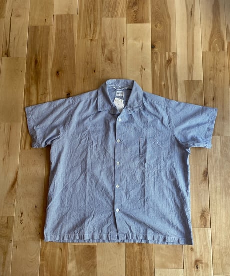NECESSARY OR UNNECESSARY (NOUN) ナウン  /　S/S SHIRT 　【ブルーチェック】