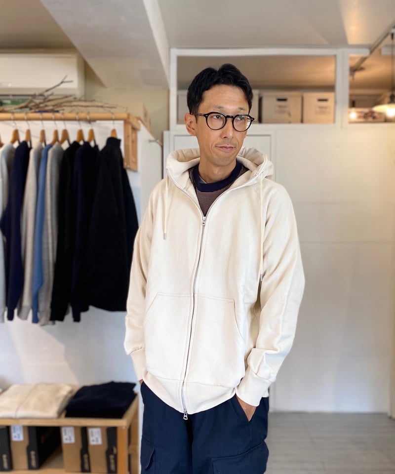 maillot マイヨ（ユニセックス）/heavy sweat zip parka ヘビースウ 