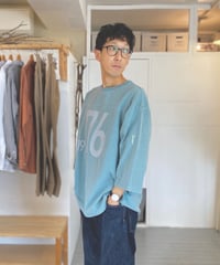 gem SPORTSWEAR (ユニセックス)   /  1976 HOOTBALL TEE 7分袖フットボールＴ【ティール】
