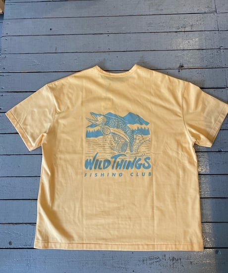 WILD THINGS ワイルドシングス（ユニセックス）/ PIKE FISHING TEE パイクフィッシングTEE 【ペールイエロー】
