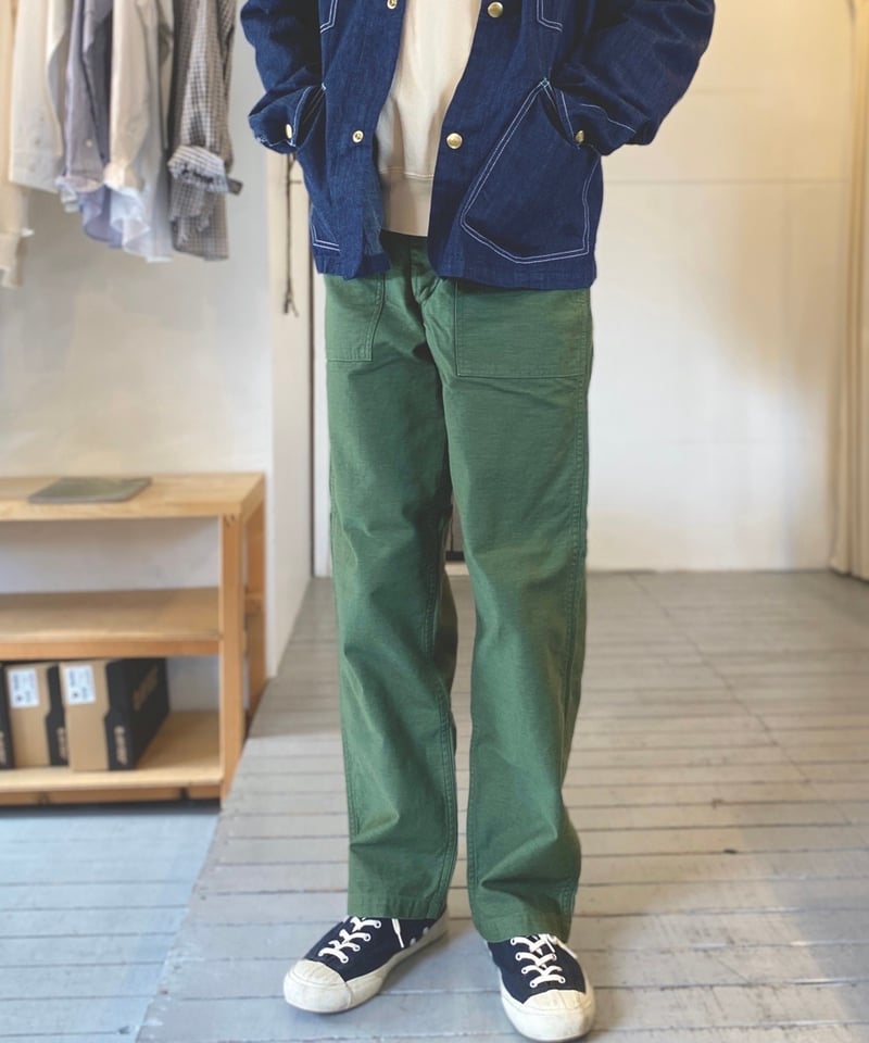 orSlow ワークパンツ オリーブ オアスロウ ファティーグパンツ 予約商品(お届け予定 8月頃以降) orSlow オアスロウ