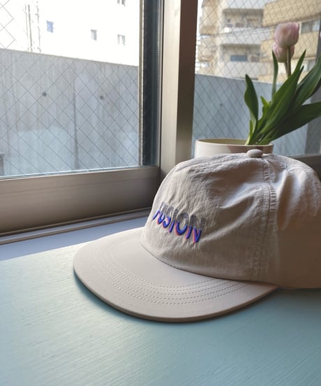 SUBLIMEROE （ユニセックス） / NYLON EMB 5PNANEL CAP ナイロン刺繍ロゴキャップ【オフカーキ】