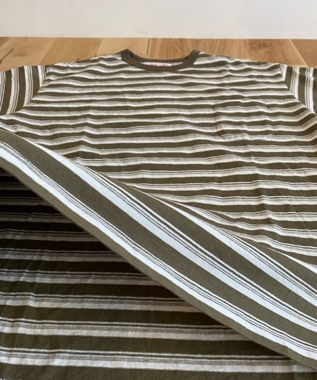 NECESSARY OR UNNECESSARY (NOUN) ナウン  /　BORDER 'C'　【オリーブ】