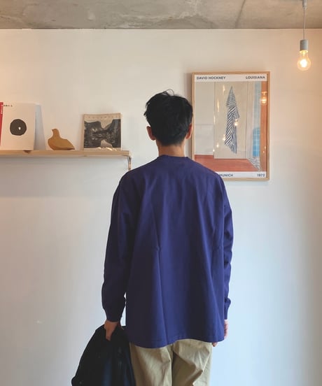 Ohh! オー！（ユニセックス）/ HENLY NECK L/S TEE ヘンリーネック長袖Ｔ【ネイビー】