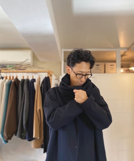 ERA. イーラ  /　SHUKUJU WOOL MUFFLER 【ブラック】