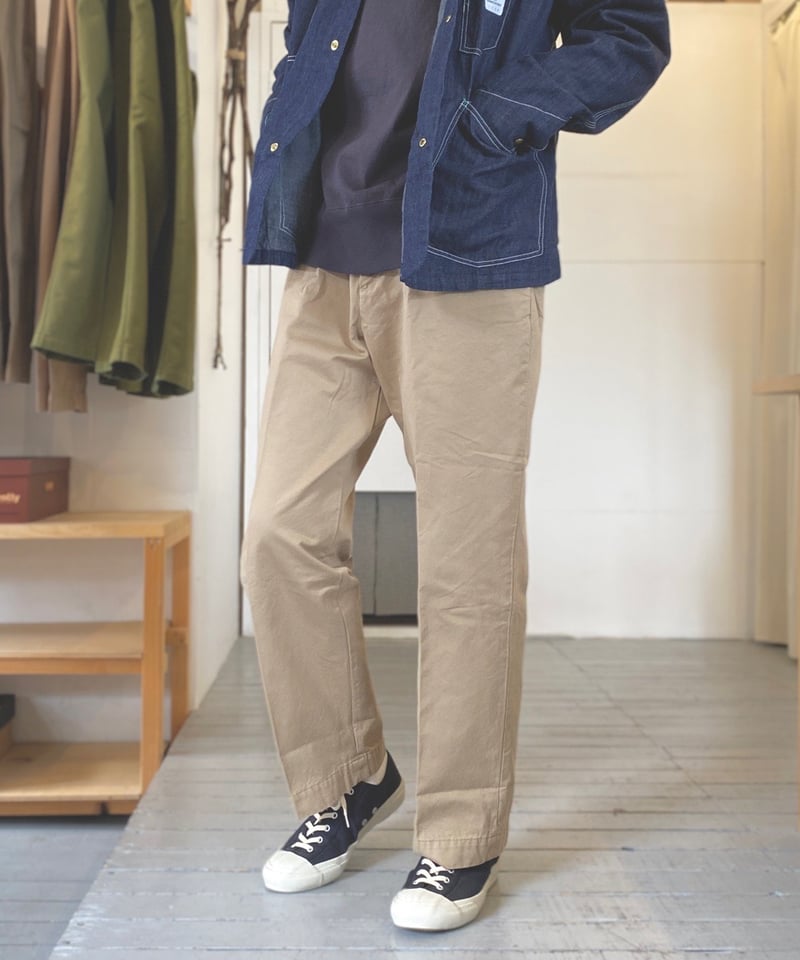HATSKI(ユニセックス) / TAPERED CHINO TROUSERS テーパード HATSKI(ユニセックス) / TAPERED CHINO TROUSERS テーパード