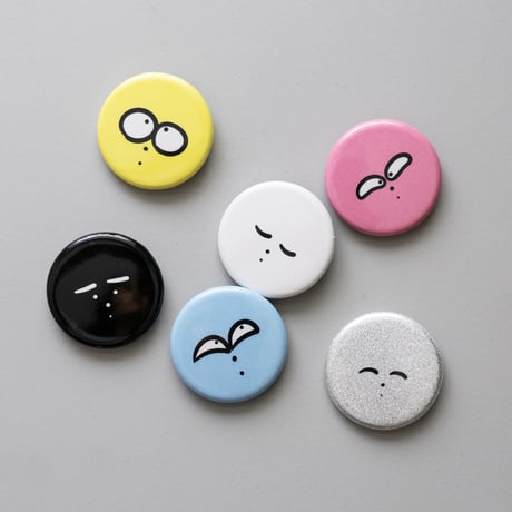 片岡メリヤス - 「顔」Can Badge Set