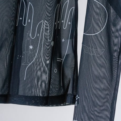 YOHEI OHNO × VOILLD "Tattoo Mesh Top" Art work by Chiaki Kobayashi