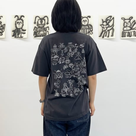 片岡メリヤス - ハエごめんなさい Tee / White