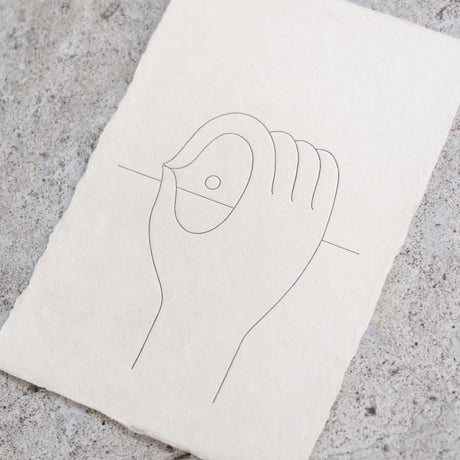 VOILLD × Chiaki Kobayashi 'focus' Washi Paper Post Card by 名尾手すき和紙