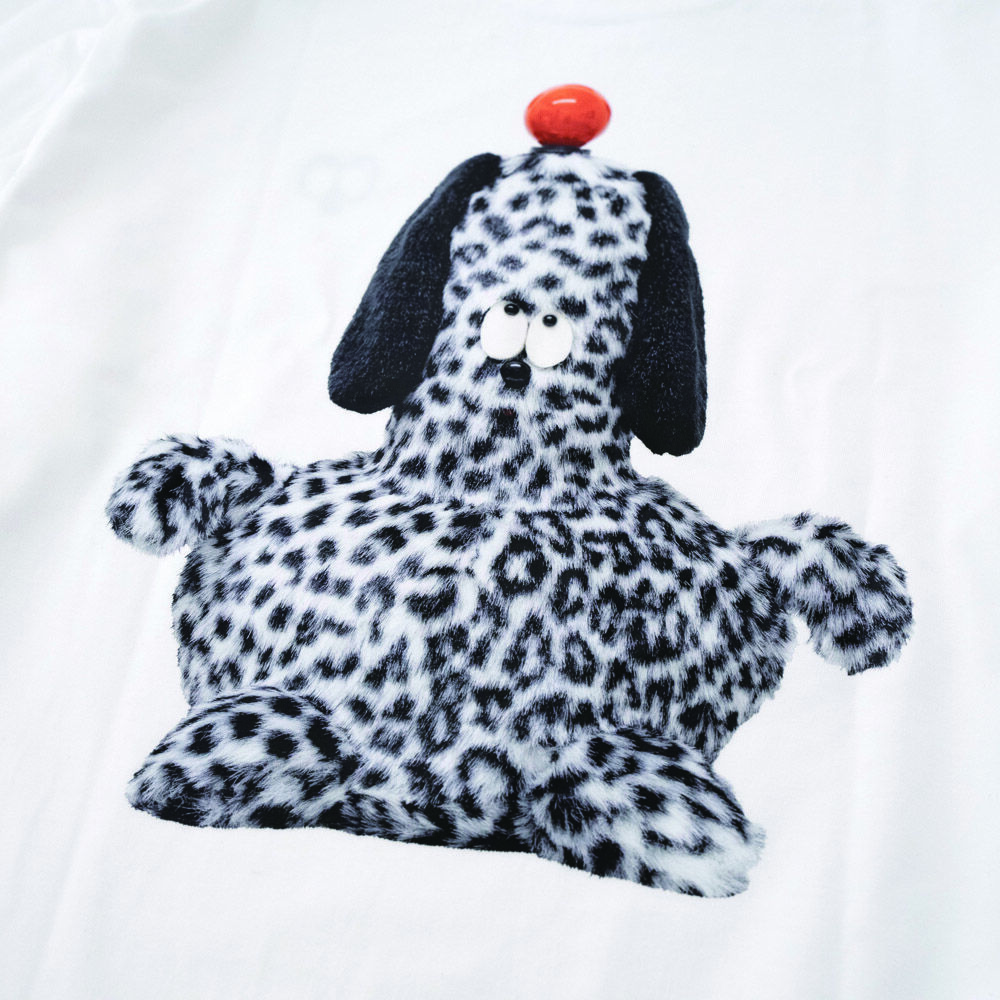 片岡メリヤス / Meriyasu Kataoka「閃いた犬」Long sleeve T sh