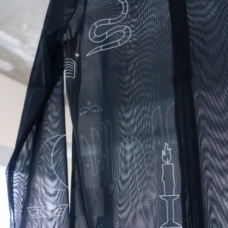YOHEI OHNO × VOILLD "Tattoo Mesh Top" Art work by Chiaki Kobayashi