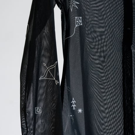 YOHEI OHNO × VOILLD "Tattoo Mesh Top" Art work by Chiaki Kobayashi