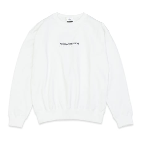 SHINICHI NAKAYAMA - "Rock Paper Scissors" White Sweat