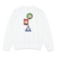 SHINICHI NAKAYAMA - "Rock Paper Scissors" White Sweat