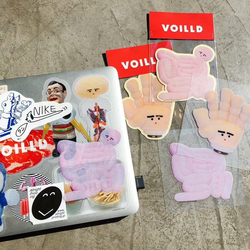 片岡メリヤス - 「美しい腸」Big Sticker | VOILLD SHOP