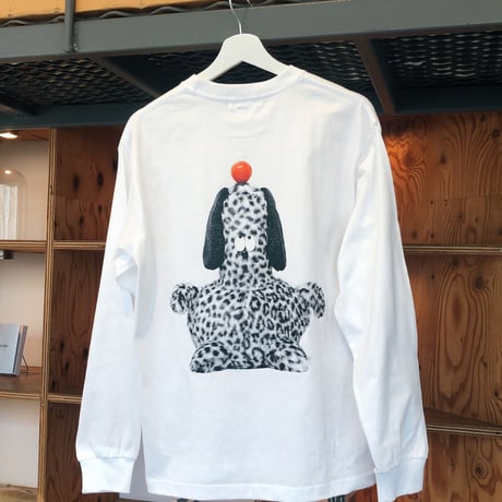 片岡メリヤス / Meriyasu Kataoka「閃いた犬」Long sleeve T shirts
