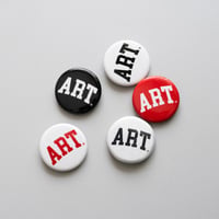 'ART' Can badge set