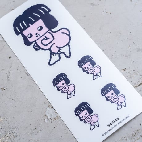 沖真秀「Kindness-Kun」Sticker Set