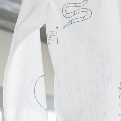 YOHEI OHNO × VOILLD "Tattoo Mesh Top" Art work by Chiaki Kobayashi