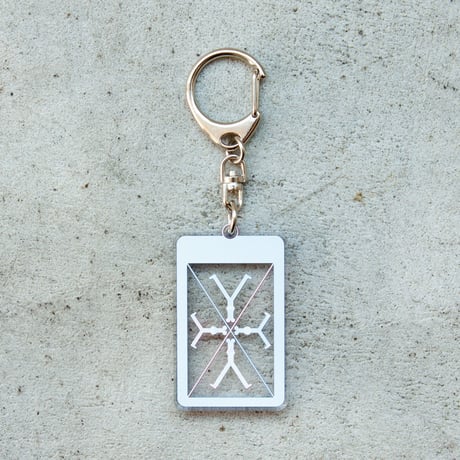 Chiaki Kobayashi / 小林千秋 - "四角を走る Run the square" Key ring