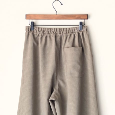 《 MEN 》maillot / Shadow Check Easy Trouser ( BEIGE )