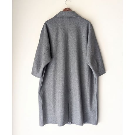 《 WOMEN 》 sosotto / ウールライクバルカラーコート ( 杢グレー )