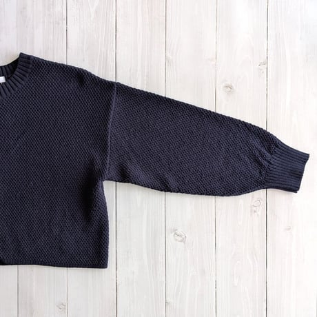 《 WOMEN 》 PONT DE CHALONS / コットンショートカーディガン ( ネイビー )