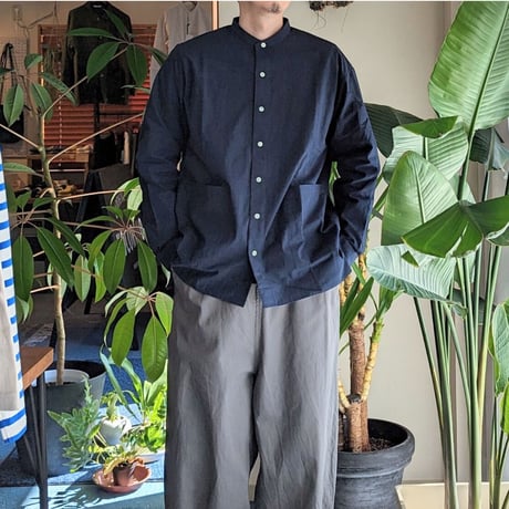 《 Unisex 》ämne / CHAMBRAY covered shirts B.C  ( INK )