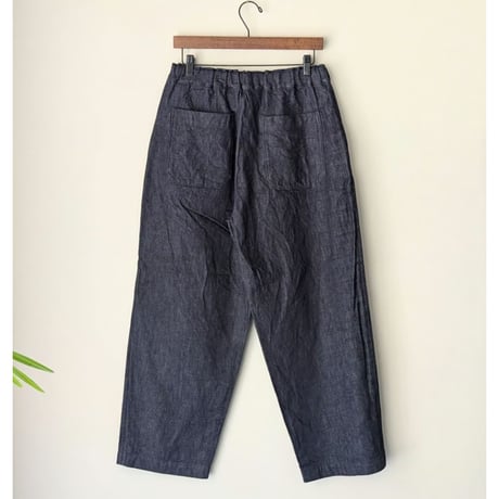 《 UNISEX 》 RINEN / 10オンス ノットインディゴデニム リラックスパンツ ( ネイビー )