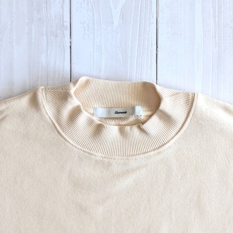 《 UNISEX 》 ämne / FRENCH TERRY oval crew  ( NATURAL )