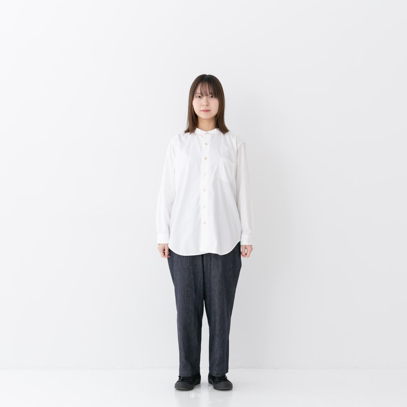 -6roku-新品未使用⭐︎ノーカラーデニム INDIMARK INDKNIT ノーカラー デニムジャケット レディース