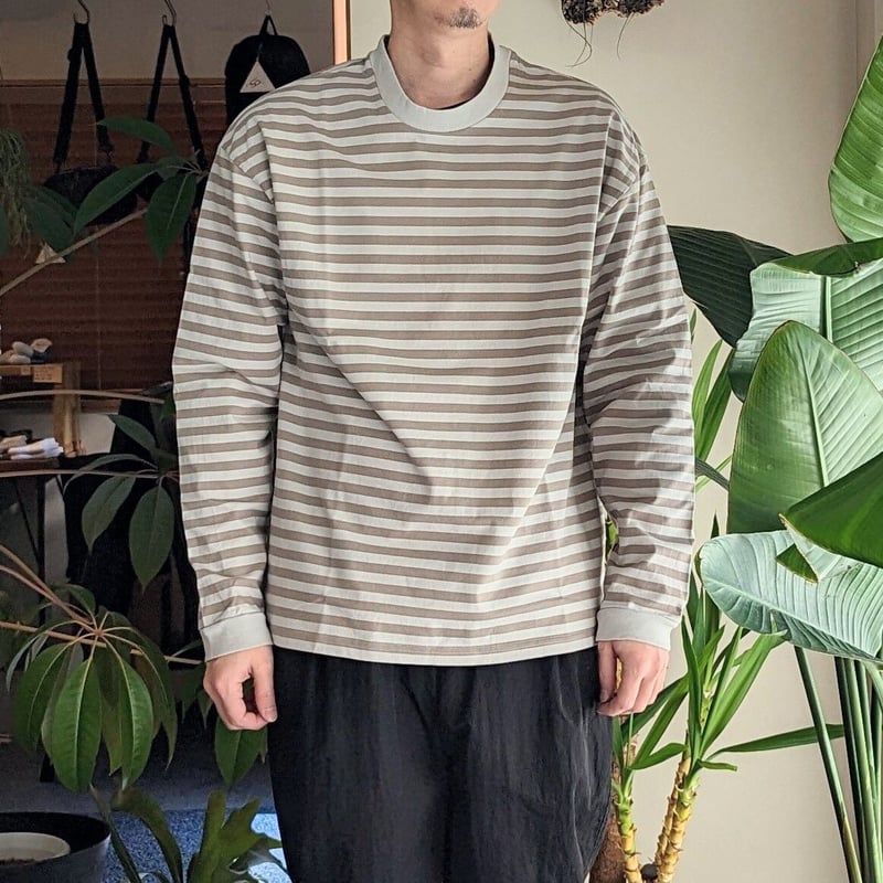 トップス maillot Fade Border Crew Neck Long Tee maillot｜Fade Border Crew Neck Long - Tee フェードボーダー
