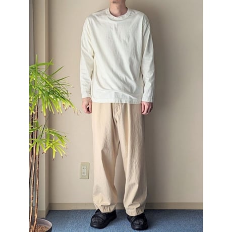 《 Unisex 》HATSKI / Marin Over Easy Pants ( ECRU )