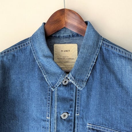 《 MEN 》 H.UNIT / Denim P-44 jacket ( Used wash )