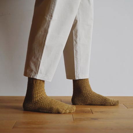 《 UNISEX 》 NISHIGUCHI KUTSUSHITA / ウールコットンブーツソックス ( 4 colors )
