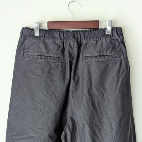 《 UNISEX 》RINEN / 16/1モールスキン ベーシックパンツ ( チャコール )