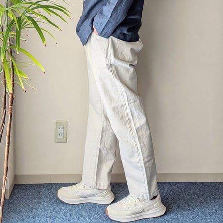 《 UNISEX 》HATSKI / Original Washi Denim  ( ECRU )