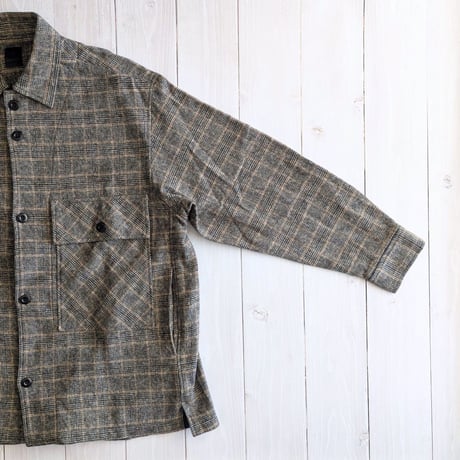 《 MEN 》 maillot / Tweedy Cotton Check Shirt Jacket ( GLENN CHECK )